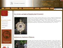 Tablet Screenshot of dziedzictwo.ormianie.pl